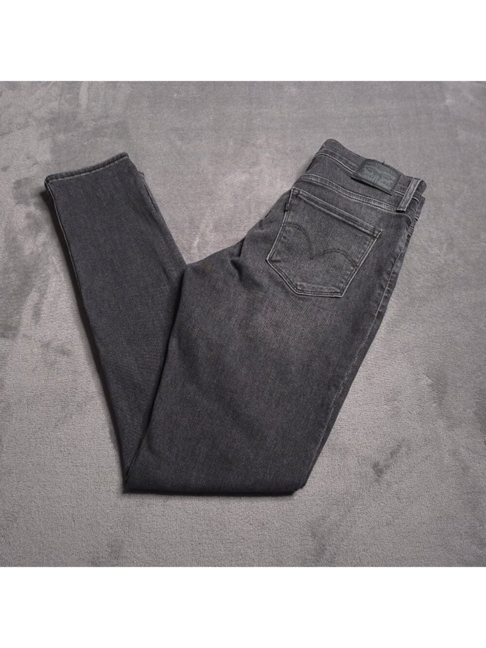 Levis 311 Shaping Skinny Jeans Womens 27 Faded Black Denim Cotton Blend